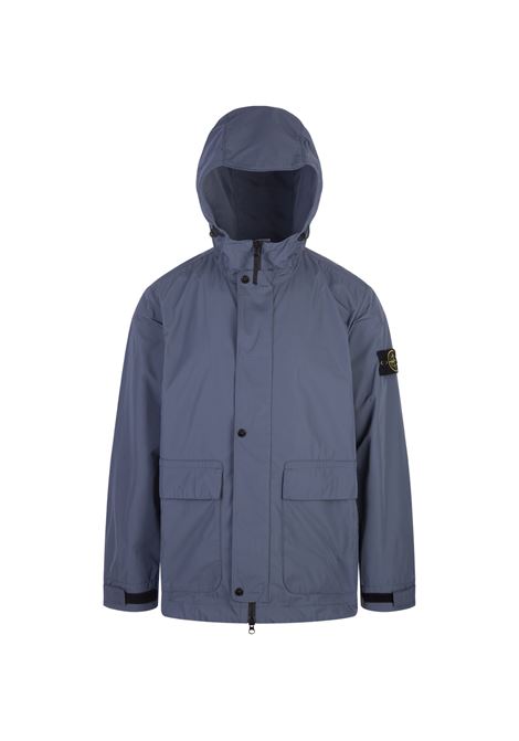 Green Micro Twill Jacket - STONE ISLAND - Russocapri